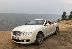 Легковое Авто Кабриолет Bentley Continental, Авто на свадьбу