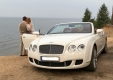 Легковое Авто Кабриолет Bentley Continental, Аренда авто на свадьбу
